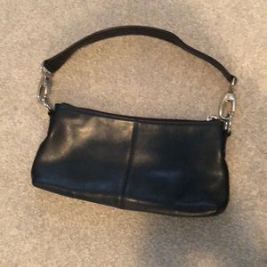 Black leather HOBO bag